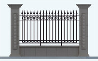 2017 hot sale cheap used wrought iron picket fence