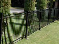 Cheap simple metal decorative wrought iron fence panels for sale