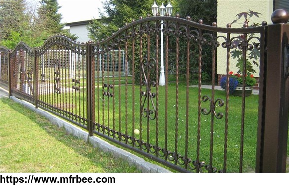 decorative_modern_galvanized_wrought_iron_fence