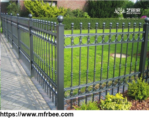 antique_decorative_garden_used_simple_wrought_iron_fence_for_sale