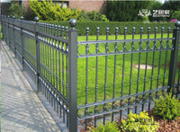 Antique decorative garden used simple wrought iron fence for sale