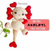 more images of Axoloti amigurumi crochet for Valentine's