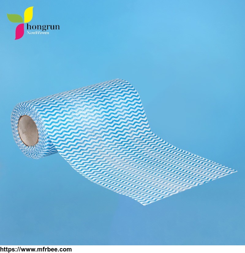 spunlace_nonwoven_anti_microbial_food_service_towel_household_car_cleaning_wipe_roll