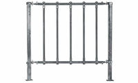 Modular equine feed fence with large spacing ensures horse secure