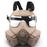 NEW Double Gas Mask protection filter Chemical Gas Respirator