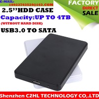 SATA external plastic case usb3.0 sata HDD enclosure 2.5 ssd housing