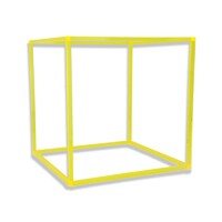 Custom Designed Color Acrylic Display Box With Fluorescent Green For Display
