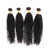 more images of Virgin Indian Hair Weave Deep Curly 8"-30" 4 Bundles Natural Black 400g