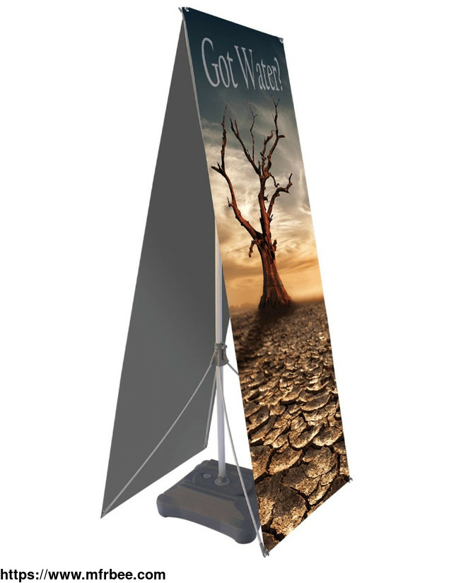 outdoor_double_sided_banner_stand_visually_appealing_and_stable_display
