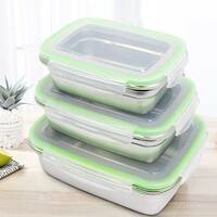 more images of Stainless Steel Liner Lunch Box Food Container Bento