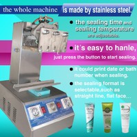 more images of DHL shipping pneumatic steel tube sealing machine for toothpaste,cream,cosmetic