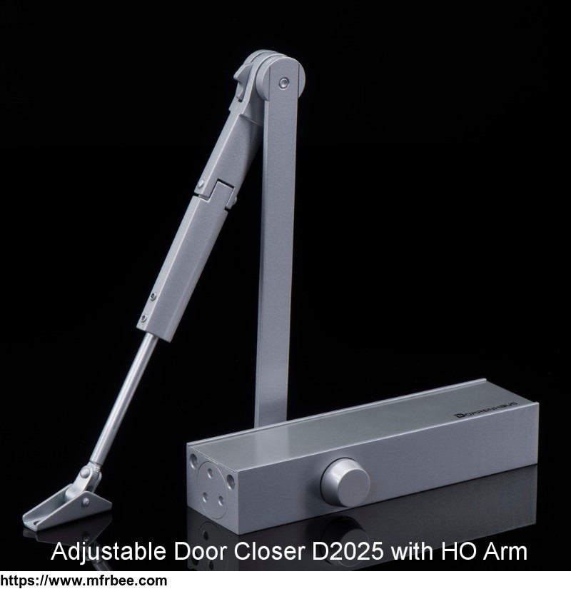 european_style_size_adjustable_door_closer_with_hold_open_arm