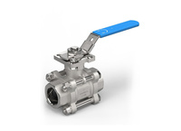 3PCS Ball Valve With Mounting Pad