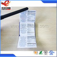 Booklet label/fold label