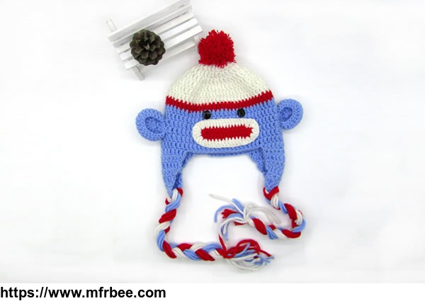 2016_new_design_pure_cotton_hand_crochet_hat_for_newborn