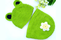 Pure Hand Baby Set Cotton Crochet Newborn Photo Props Knitted Animal Suits