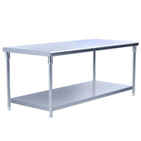 more images of Stainless Steel Double-deck Worktable