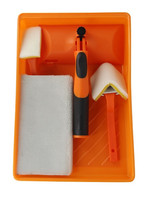 Professional 5pc Flocked high density foam Paint pad set/tray set/Plastic tray kit