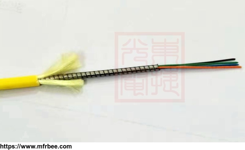 4f_armored_fiber_optic_cable_armored_cable_indoor_and_outdoor_fiber_cable_