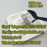 Diltiazem powder 42399-41-7 china factory whatsapp/telegram/signal:008615377501867 sales10@aoksbio.com
