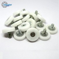 China High quality DR24-C1L8 Plastic bearing POM Roller wheels 24mm