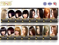16 Colors 100% Gray Coverage Shiny Hair Color Cream