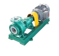 IHF Series Teflon Lining centrifugal pump with flow capacity 12.5m3/h at 20m