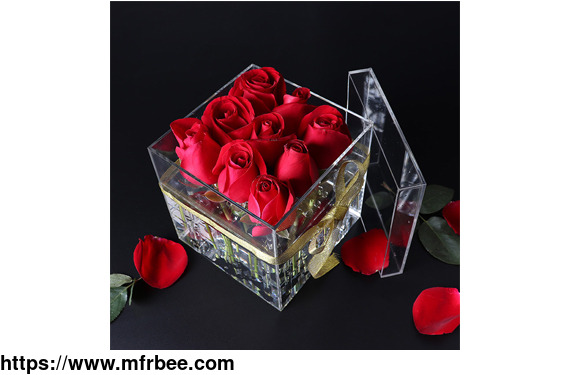 clear_acrylic_rose_flower_box_wholesale