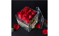 more images of CLEAR ACRYLIC ROSE FLOWER BOX WHOLESALE