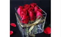 more images of CLEAR ACRYLIC ROSE FLOWER BOX WHOLESALE