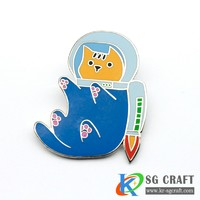 more images of Custom Metal Cute Animal Shaped Button Enamel Lapel Pin