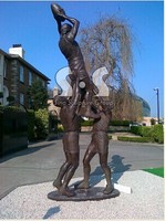 Bronze Rugby sculpture ,bronze sportsman sculpture