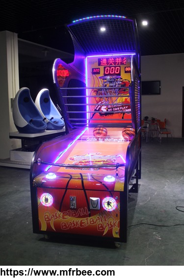 arcade_amusement_basketball_machine_steel_frame_and_acrylic_panel_for_family_entertainment