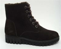 more images of BROWN LADY LEATHER BOOTS WITH NEW OUTSOLE (CAD100112H, BRAND: CARE)