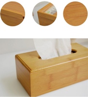 wooden  and bamboo tissue box for hotel, home, restaurant