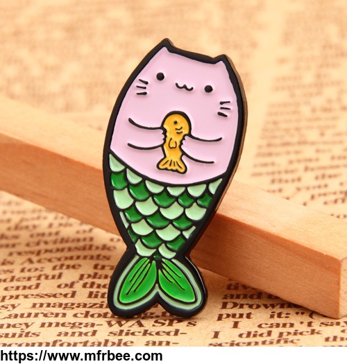 cat_with_mermaid_s_tail_custom_pins