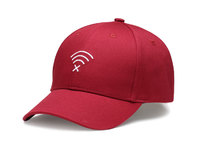 more images of Customizable New Unique 100%Cotton Embroidered No WIFI Symbol Sport Baseball Caps Gorras