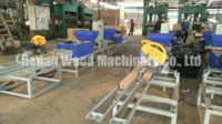more images of wood pallet block production line