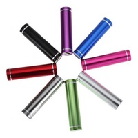 more images of Aluminum alloy housing Cylindrical 2600mah Power Bank as gift