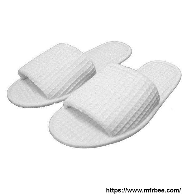 hotel_white_cotton_waffle_slippers