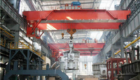 more images of High working grade customized foundry bridge crane for steel casting use