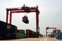 Loading And Unloading 60Ton Quayside Container Gantry Crane Rtg Crane