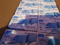 more images of Pairs of Power Free Blue Nitrile Gloves - Individually wrapped - all sizes