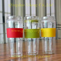 more images of Double wall glass cup