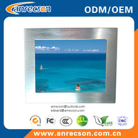 Aluminum bezel 17 inch industrial touch screen all in one fanless PC