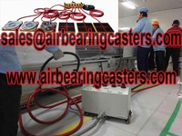 Air casters move heavy loads protect your expensive floor