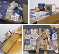 BLUE&GOLDEN CHRISTMA CALENDAR BOX