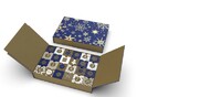 more images of BLUE&GOLDEN CHRISTMA CALENDAR BOX