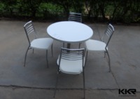 White Dining Table Set, White Round Dining Set, Luxury Italian Dining Tables