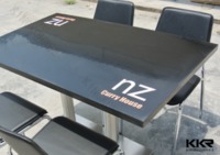 Modern Color Quartz Stone Solid Surface Restaurant Furniture Table